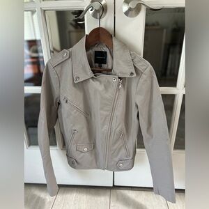 Dynamite cropped bomber/moto style jacket